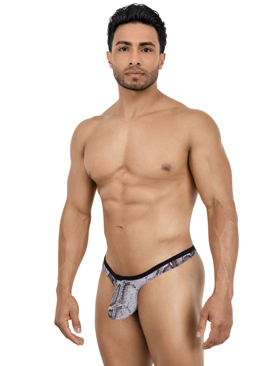 Pikante PIK 26112 Piton Mens Animal Snake Print Thongs Multi-coloured