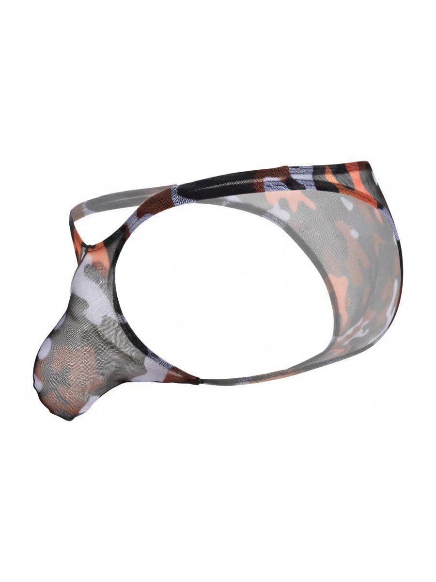 Pikante PIK 26117 Mens Camo Sheer Bikini Brief Multi-coloured