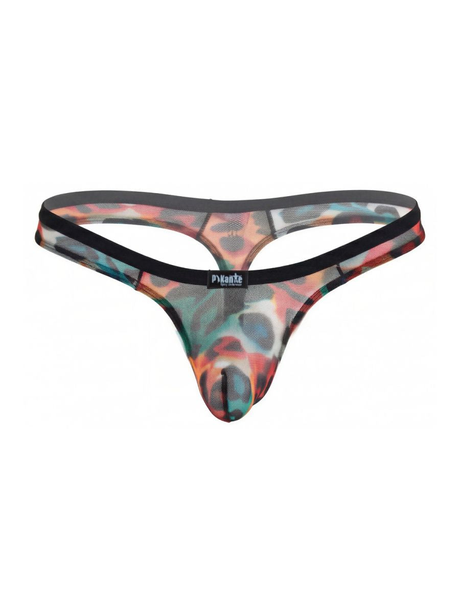 Pikante PIK 26124 Mens Unleash Your Wild Side Animal Print Thongs Multi-coloured