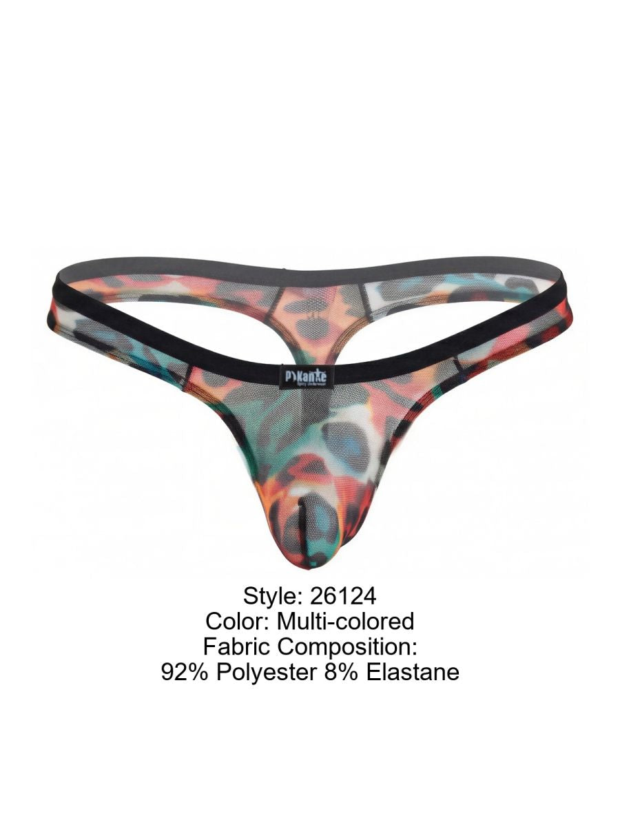Pikante PIK 26124 Mens Unleash Your Wild Side Animal Print Thongs Multi-coloured