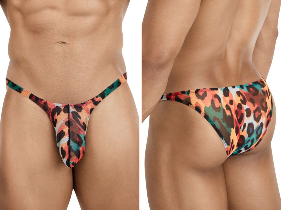 Pikante PIK 26125 Mens Sexy Animal Print Bikini Brief Multi-coloured