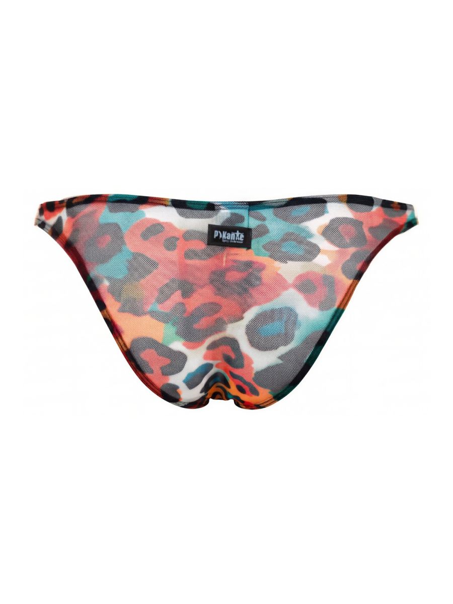 Pikante PIK 26125 Mens Sexy Animal Print Bikini Brief Multi-coloured