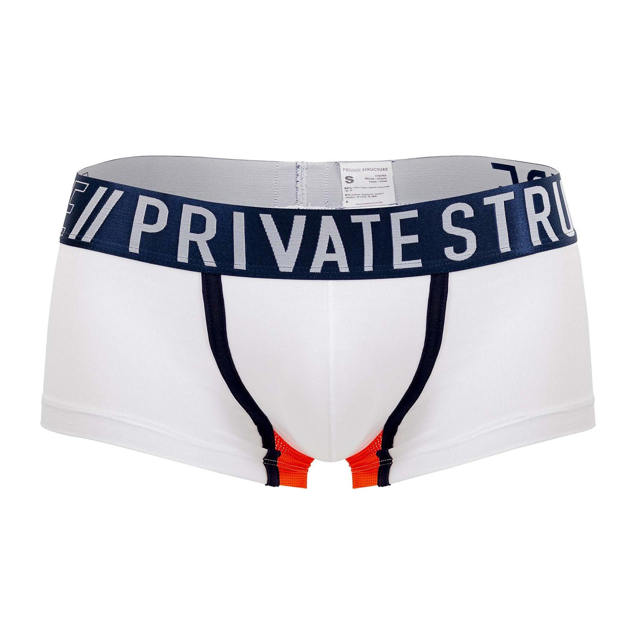 Private Structure BAUT4389 Athlete Trunks White League