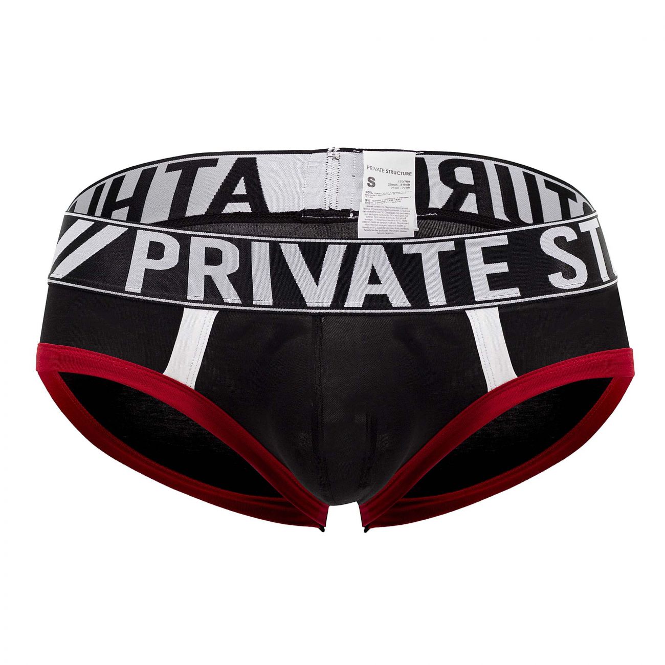Private Structure BAUX4186 Athlete Mini Briefs Black