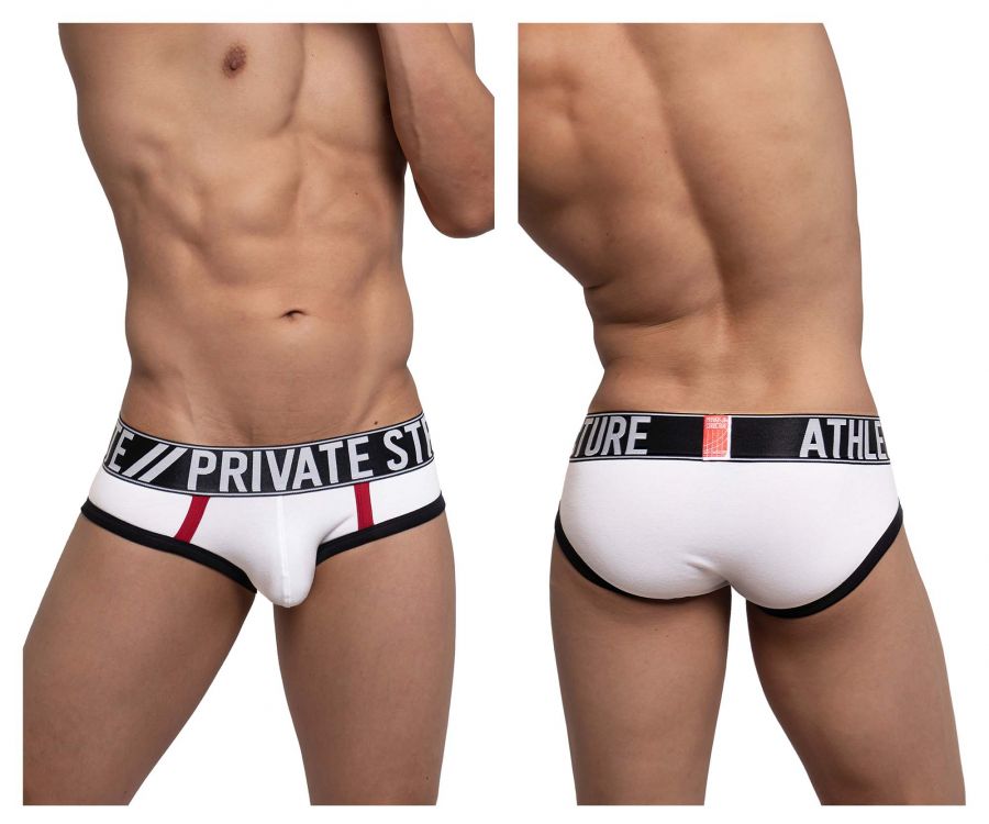 Private Structure BAUX4186 Athlete Mini Briefs White