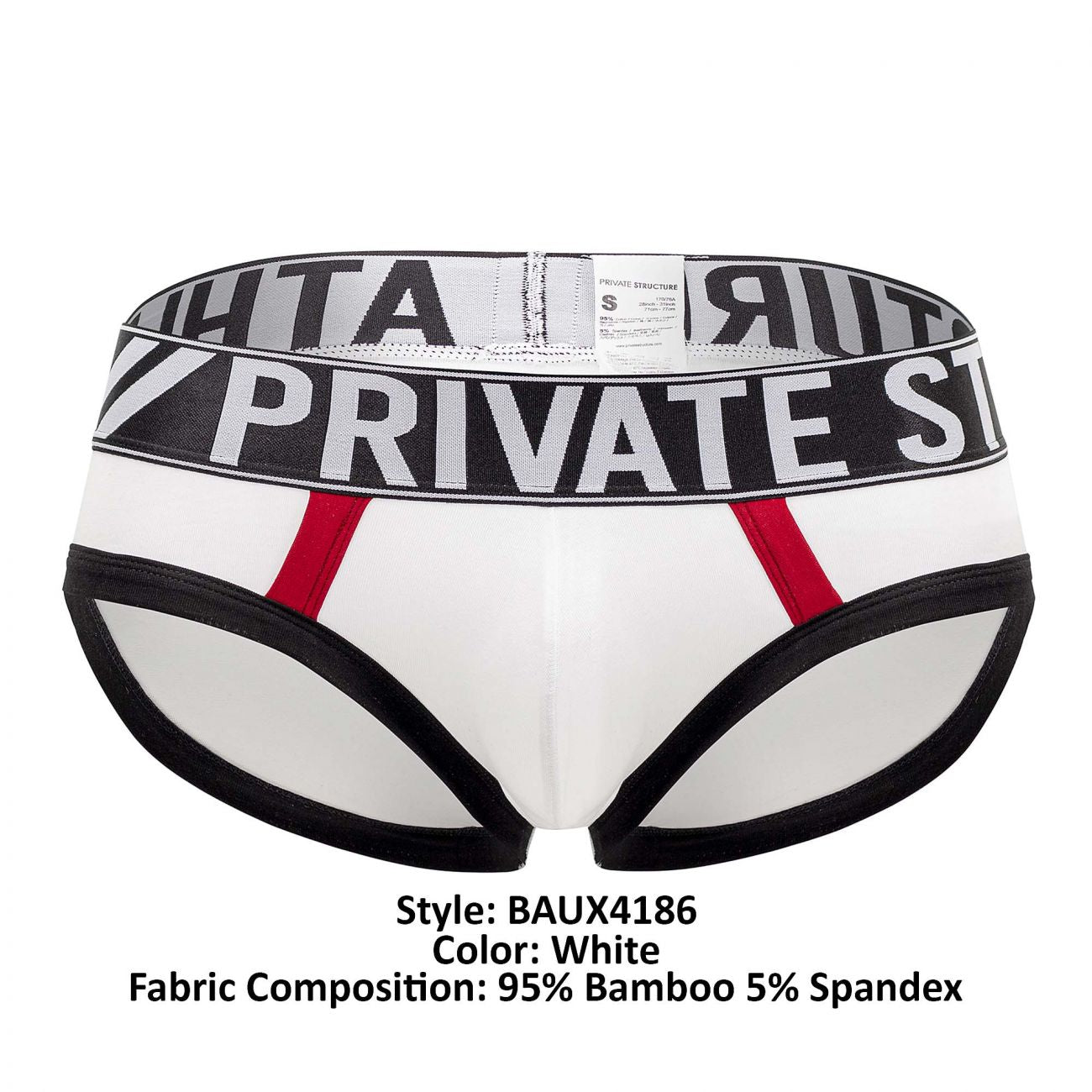 Private Structure BAUX4186 Athlete Mini Briefs White
