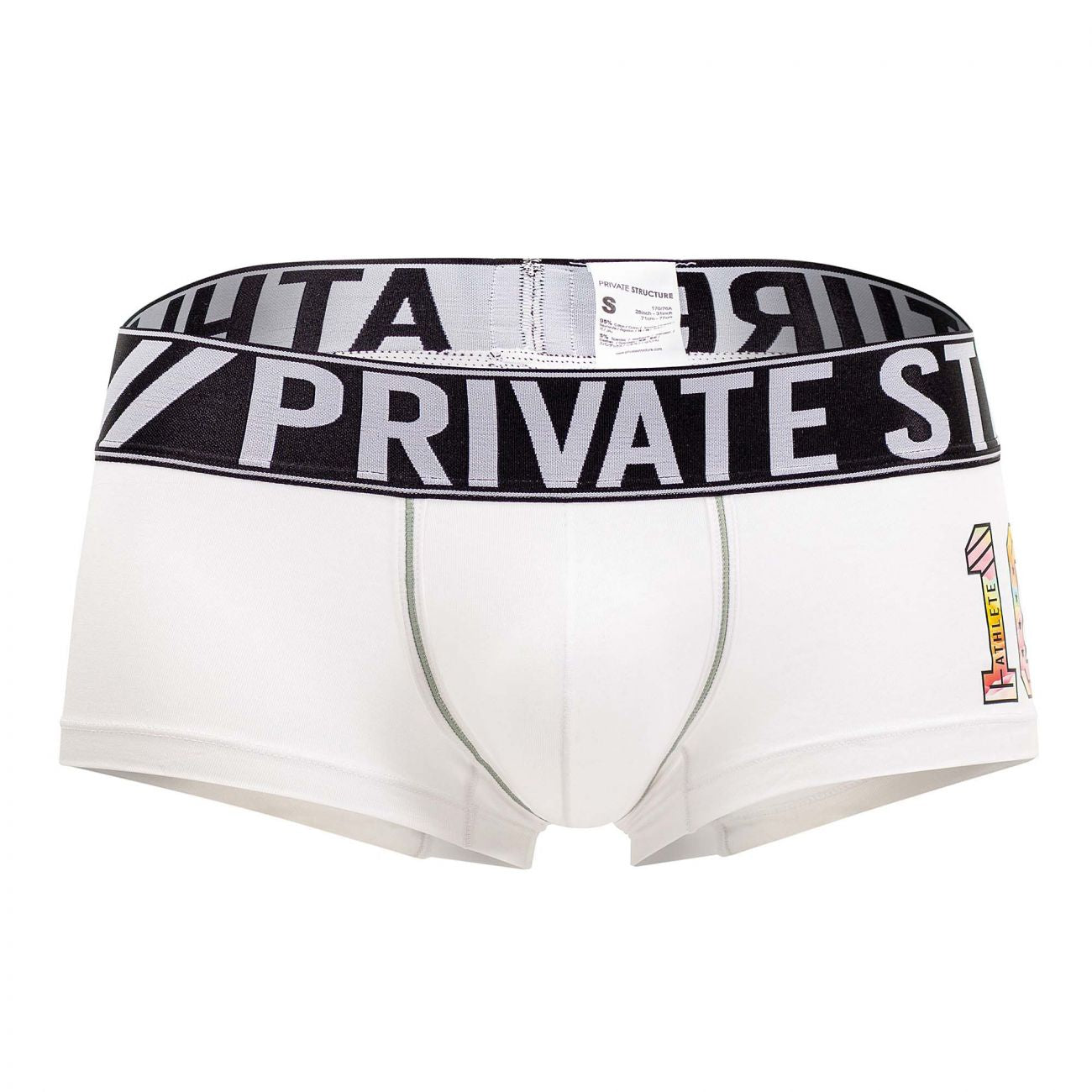 Private Structure BAUX4196 Athlete Trunks White