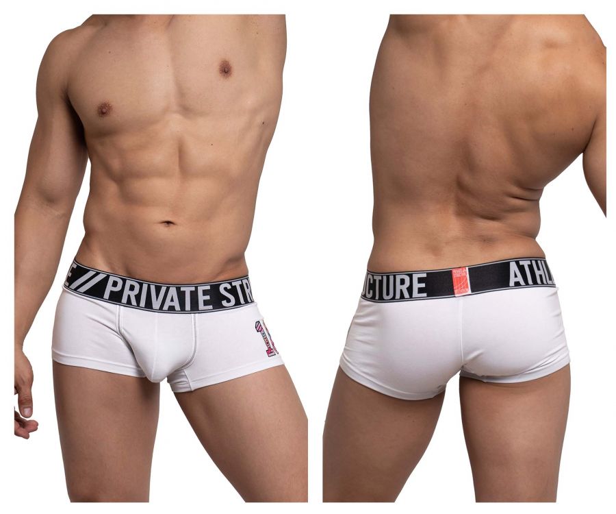 Private Structure BAUX4196 Athlete Trunks White