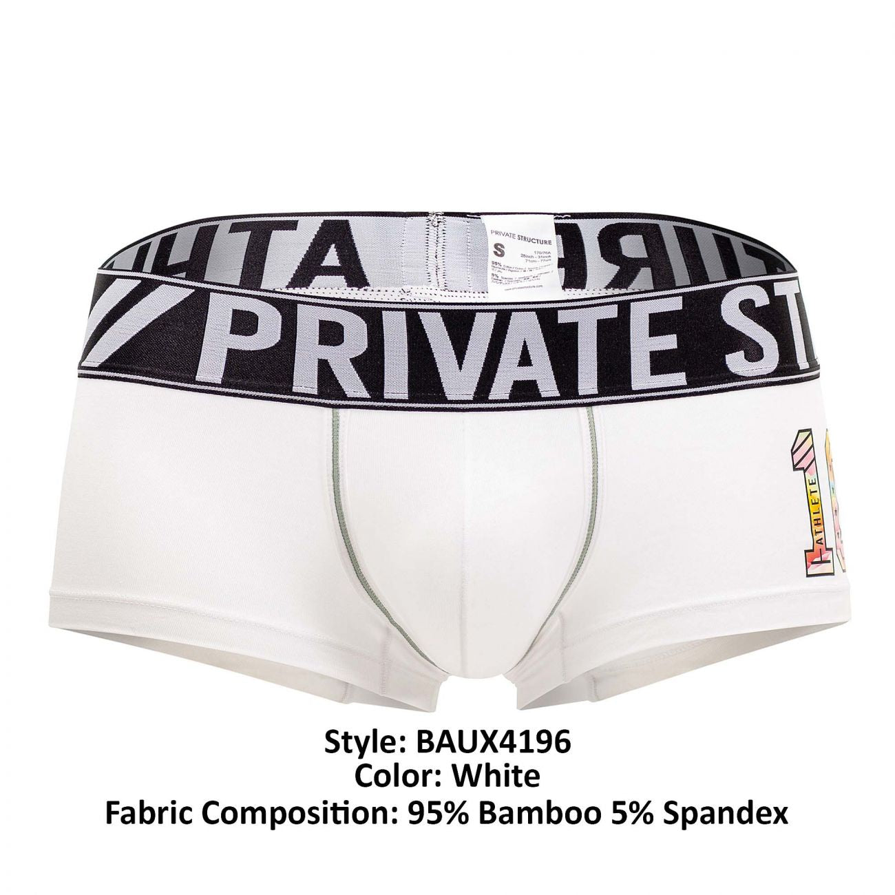 Private Structure BAUX4196 Athlete Trunks White