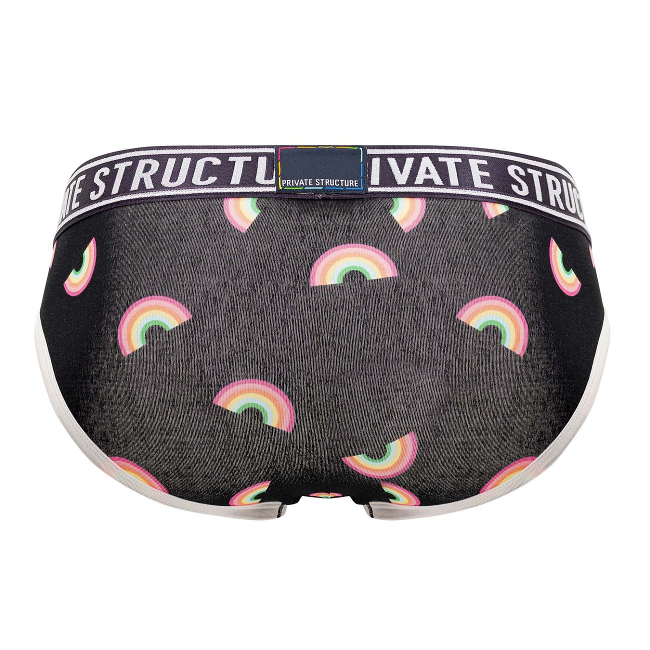 Private Structure EPUX4187 Pride Mini Briefs Black Rainbow