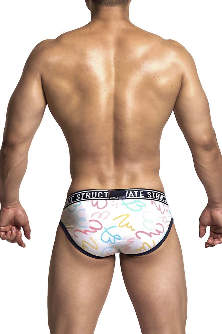 Private Structure EPUX4187 Pride Mini Briefs White