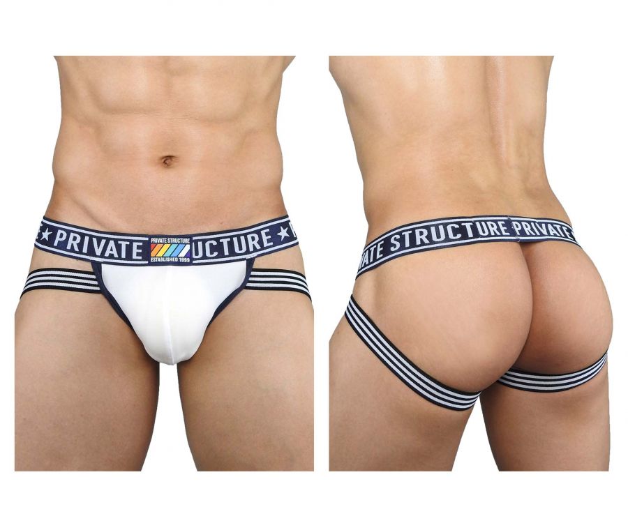 Private Structure EPUY4004 Pride Jockstraps Loadful White