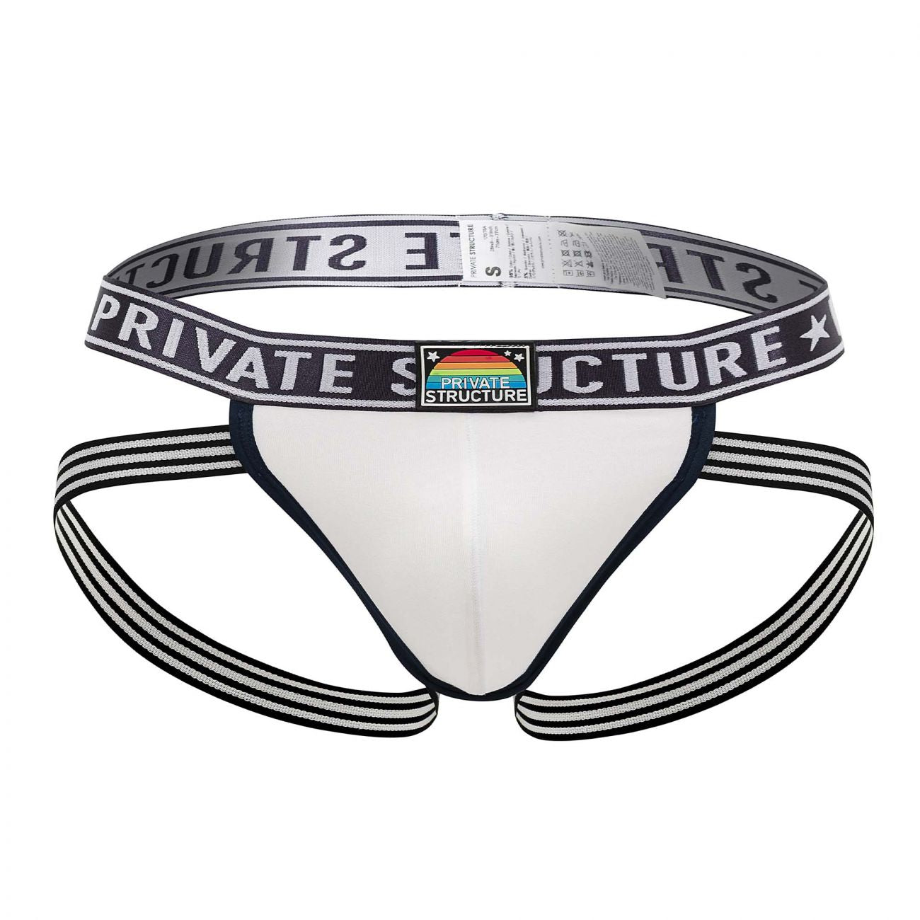 Private Structure EPUY4004 Pride Jockstraps Loadful White