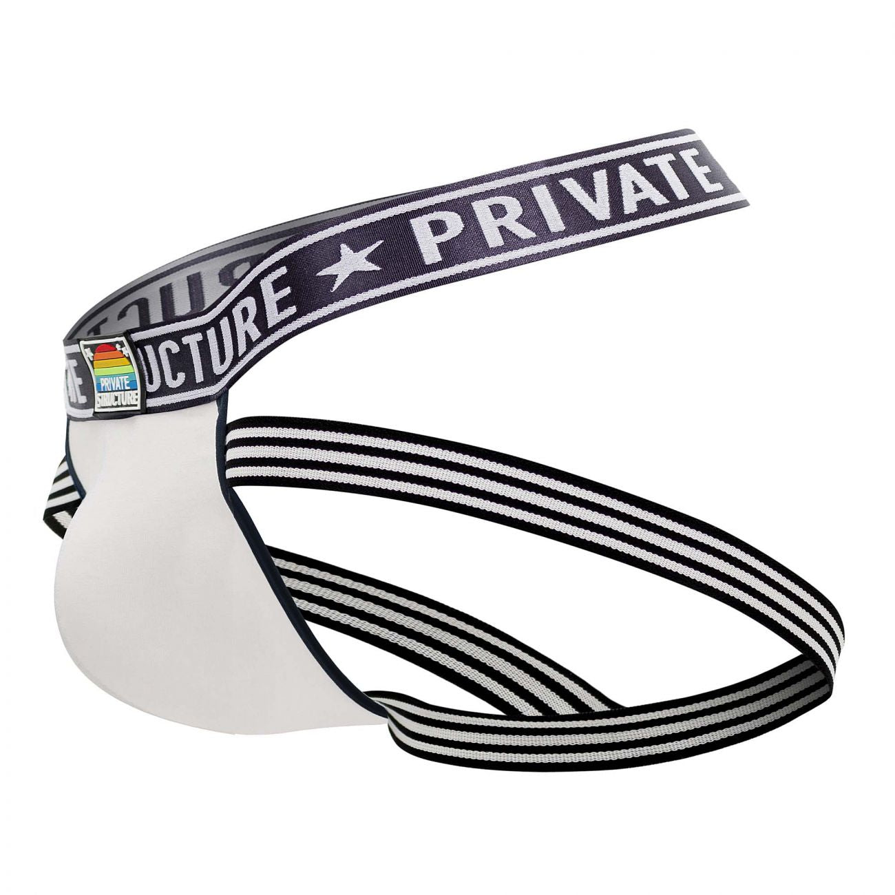 Private Structure EPUY4004 Pride Jockstraps Loadful White