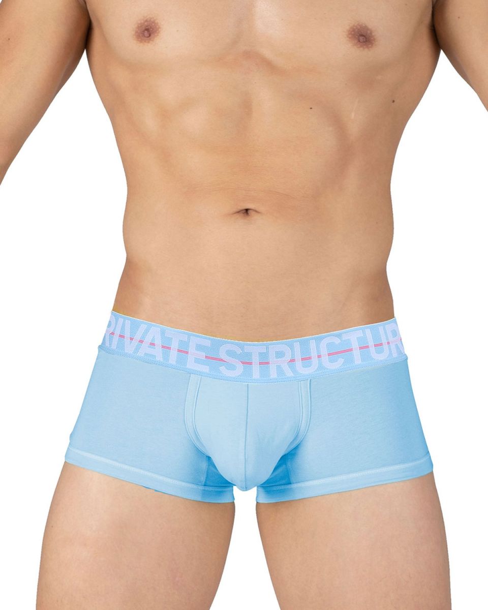 Private Structure MOUX4103 Mo Lite Mid Waist Trunks Blue