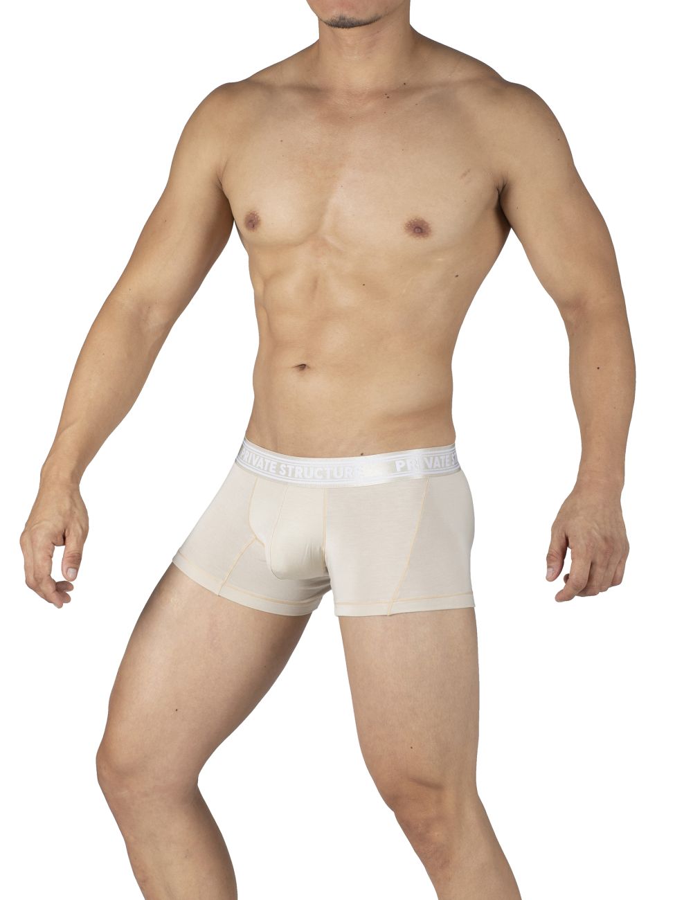 Private Structure PBUT4379 Bamboo Mid Waist Trunks Bleached Sand