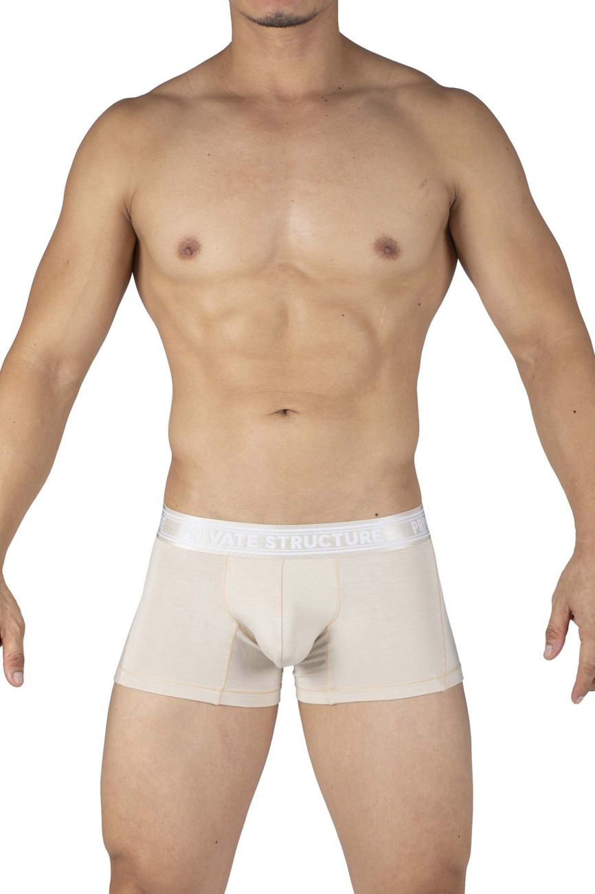 Private Structure PBUT4379 Bamboo Mid Waist Trunks Bleached Sand