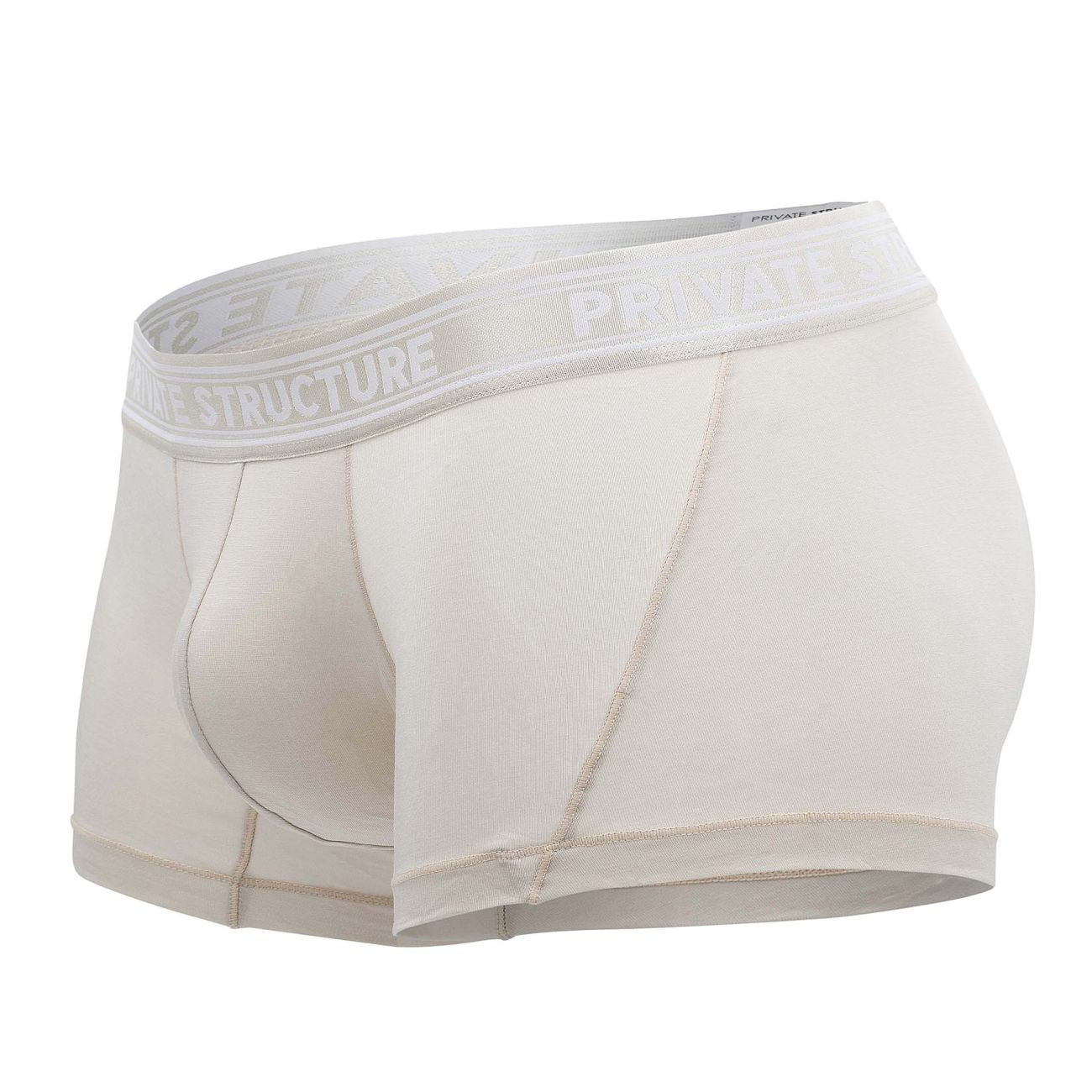 Private Structure PBUT4379 Bamboo Mid Waist Trunks Bleached Sand