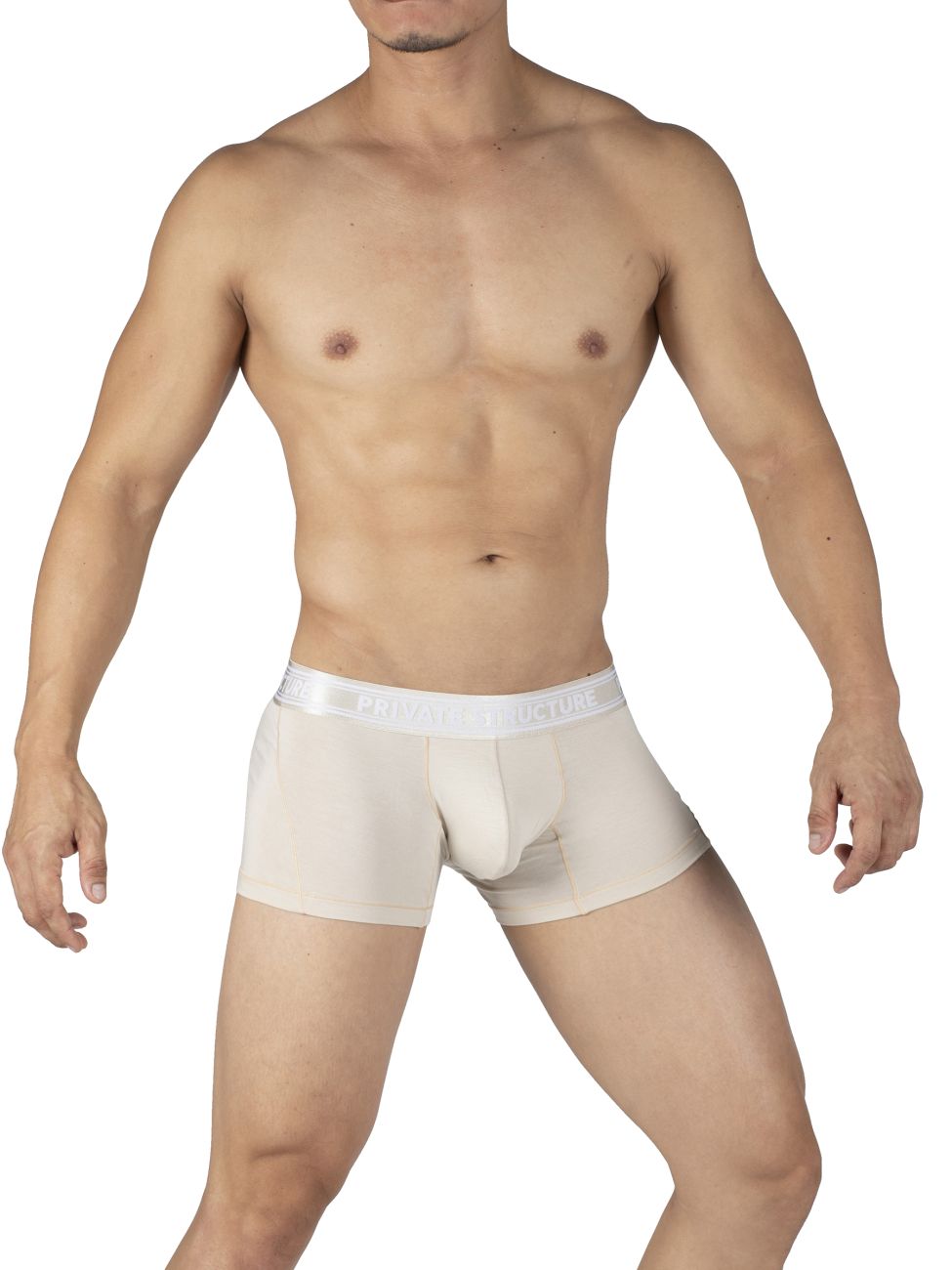 Private Structure PBUT4379 Bamboo Mid Waist Trunks Bleached Sand