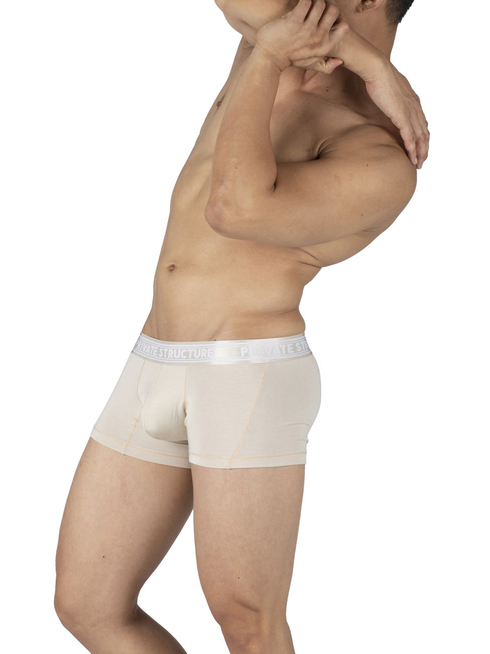 Private Structure PBUT4379 Bamboo Mid Waist Trunks Bleached Sand