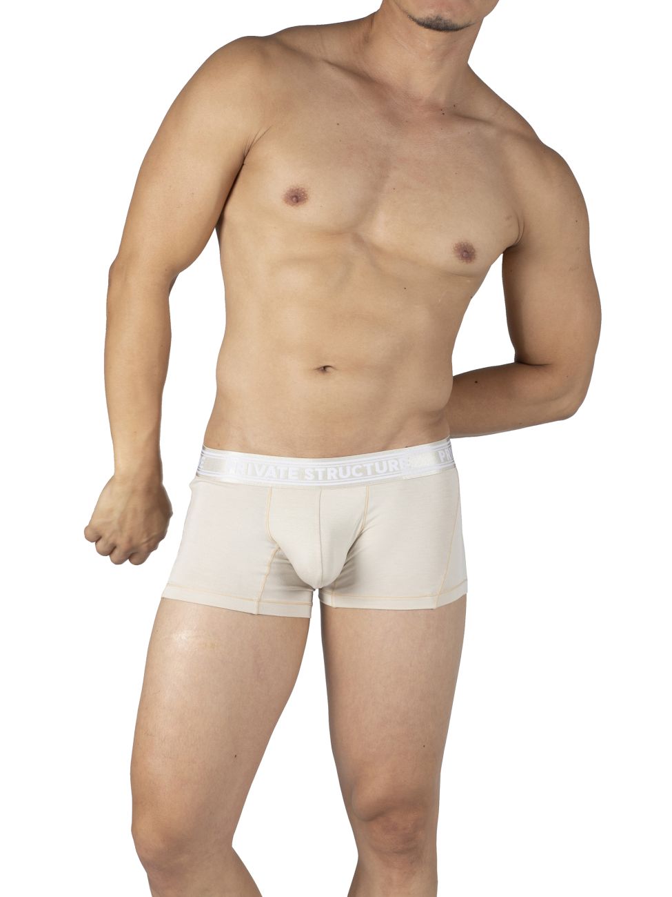 Private Structure PBUT4379 Bamboo Mid Waist Trunks Bleached Sand