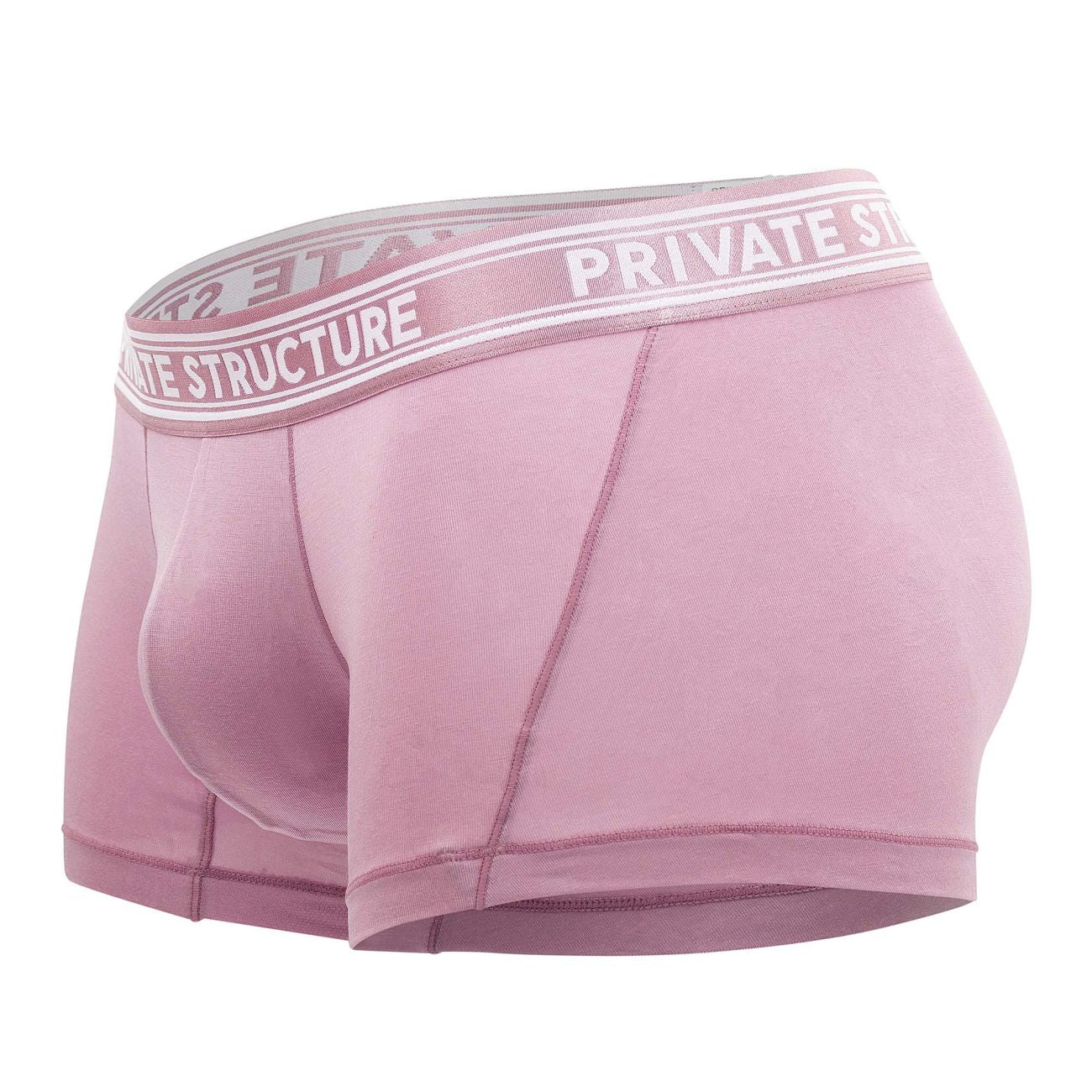 Private Structure PBUT4379 Bamboo Mid Waist Trunks Smoke Red