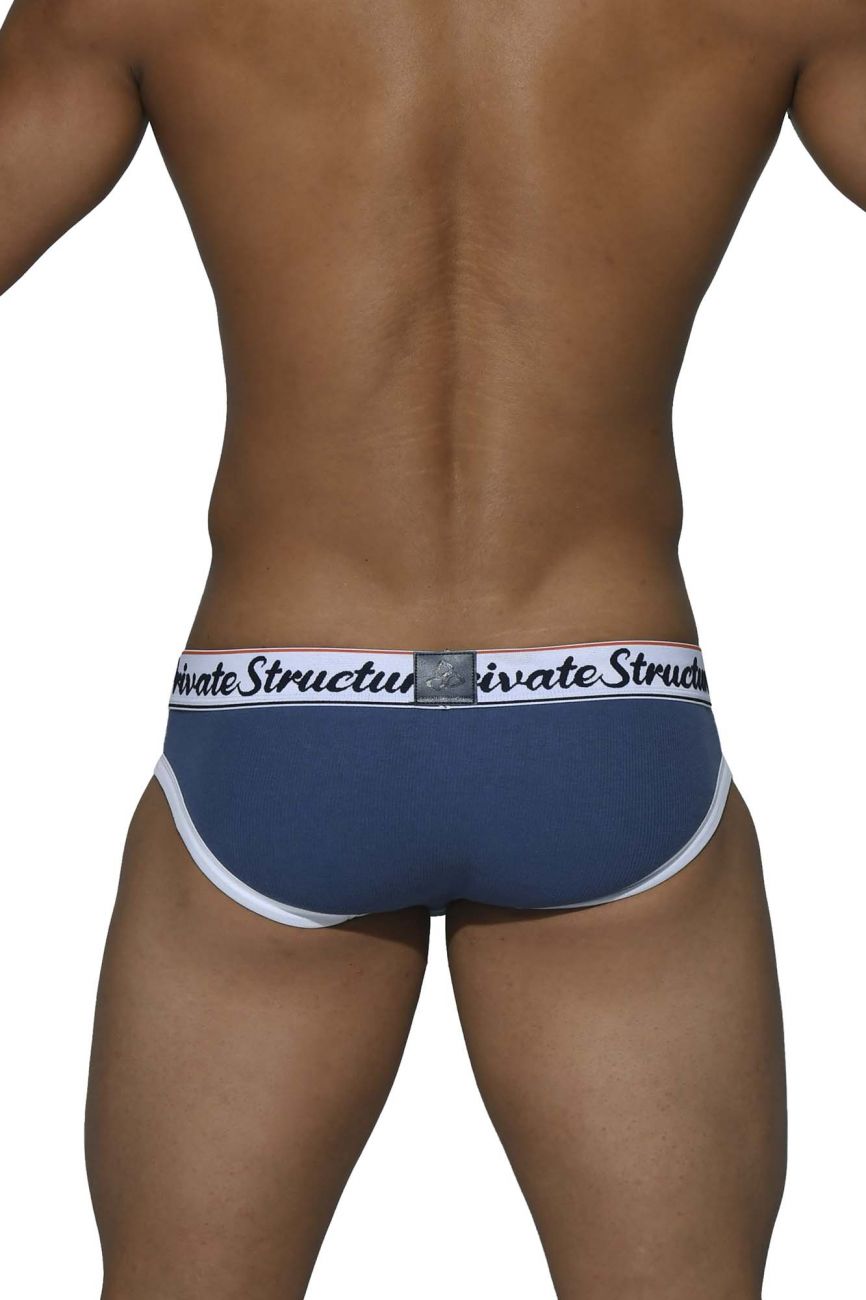 Private Structure SCUX4069 Classic Mini Briefs Blue Denim