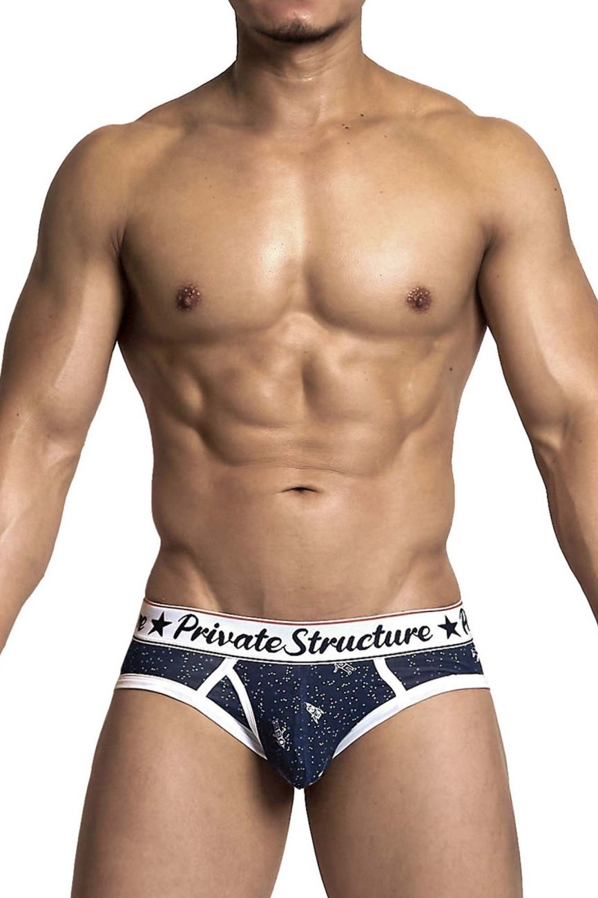 Private Structure SCUX4189 Classic Mini Briefs Bird Navy