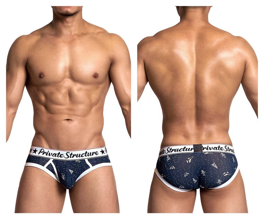 Private Structure SCUX4189 Classic Mini Briefs Bird Navy