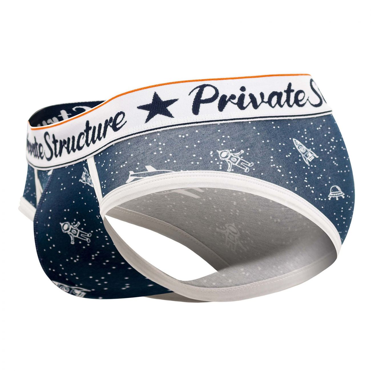 Private Structure SCUX4189 Classic Mini Briefs Bird Navy