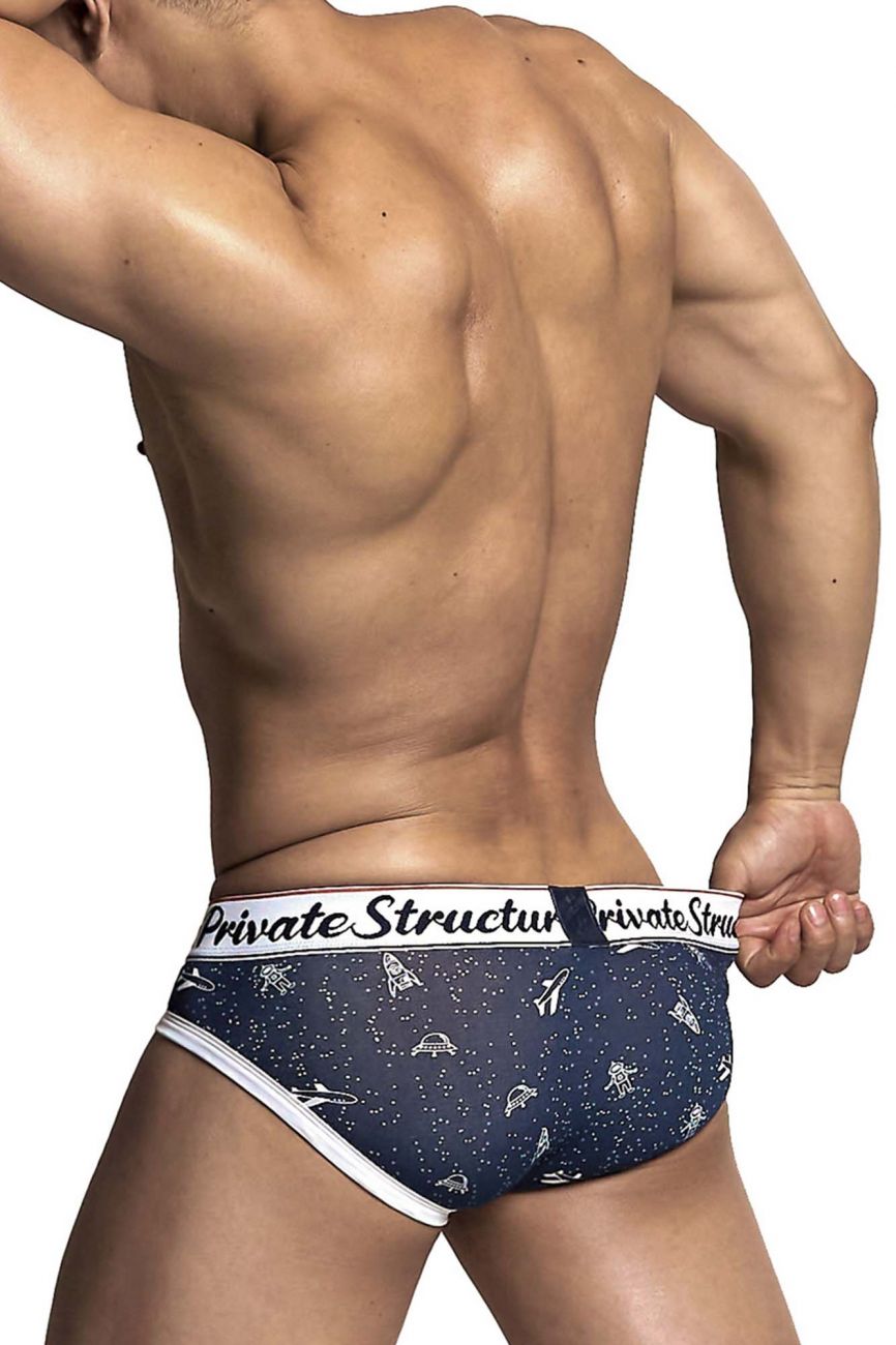 Private Structure SCUX4189 Classic Mini Briefs Bird Navy
