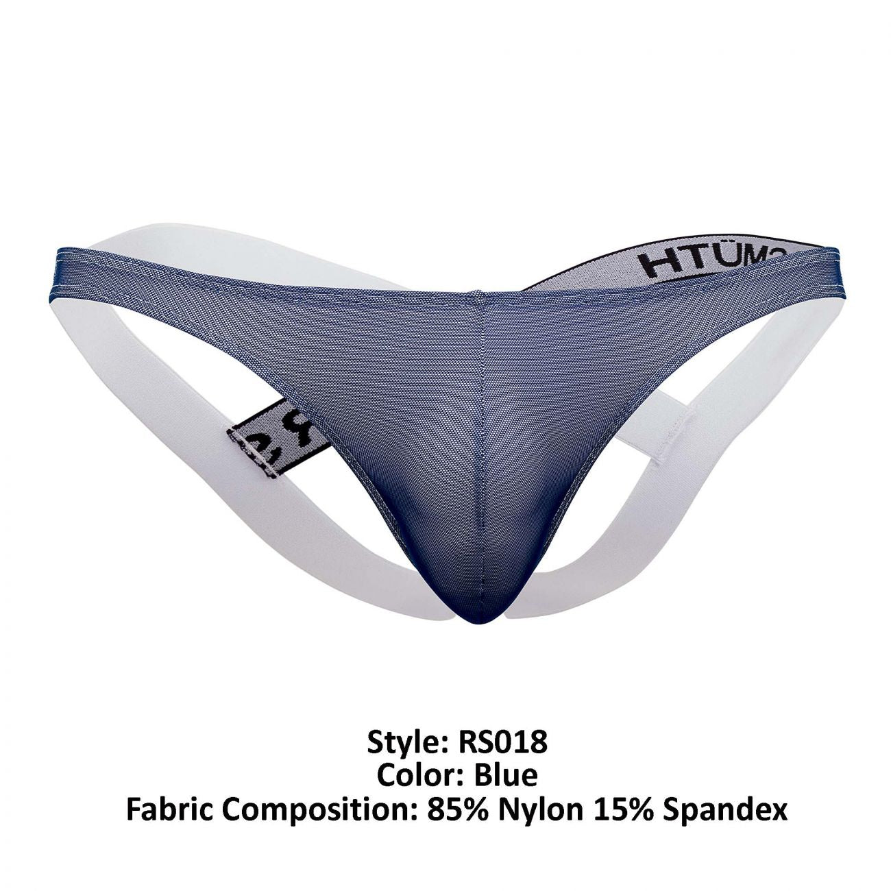 Roger Smuth RS018 Male Strappy Back Jockstrap Blue