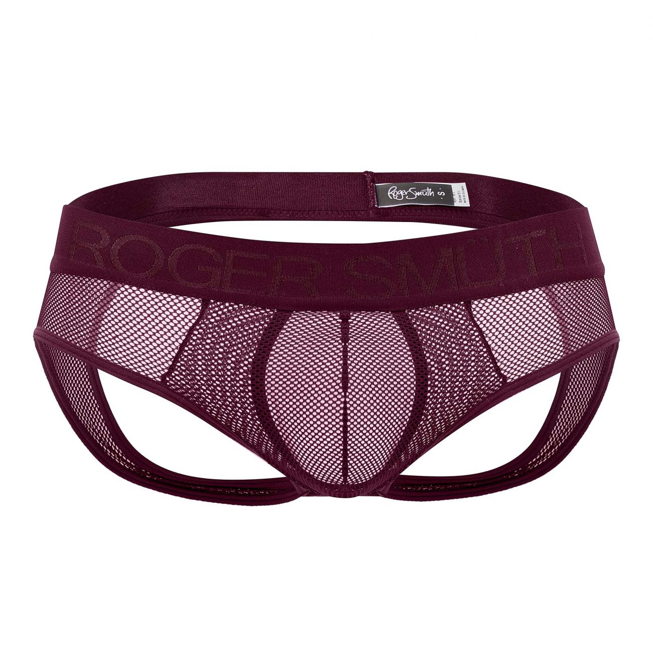 Roger Smuth RS039 Mens Underwear Jockstrap Burgundy
