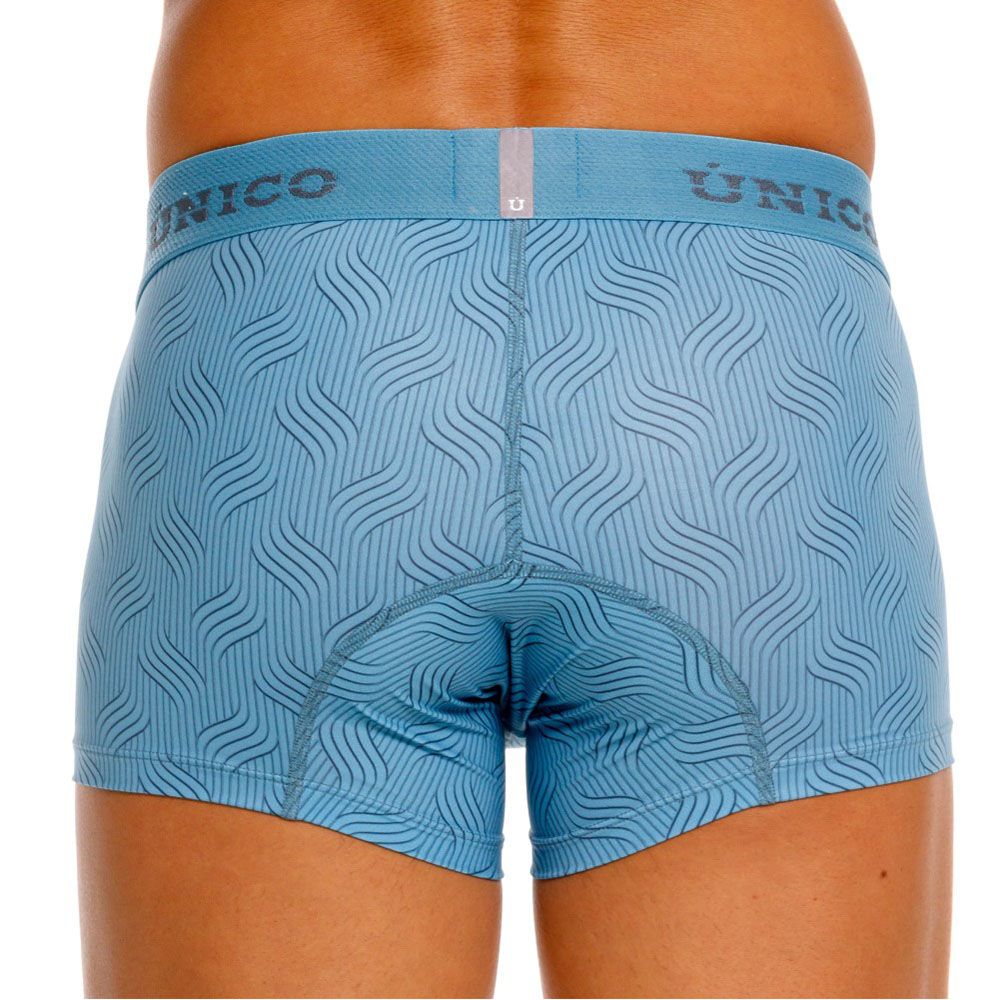 Unico 26020100111 Lenoso Mens Keep it Sleek Trunks Blue Plus Sizes