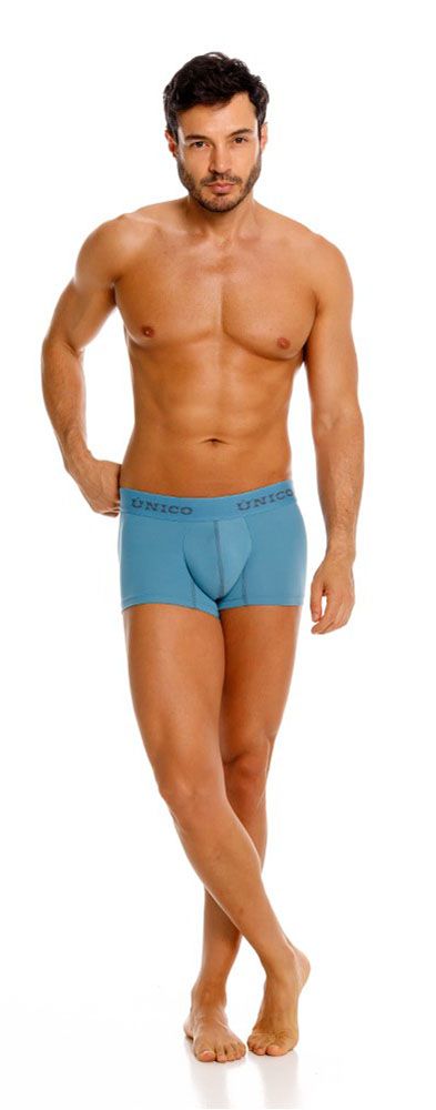 Unico 26020100118 Ventisca Mens Clean & Sleek Trunks Blue Plus Sizes