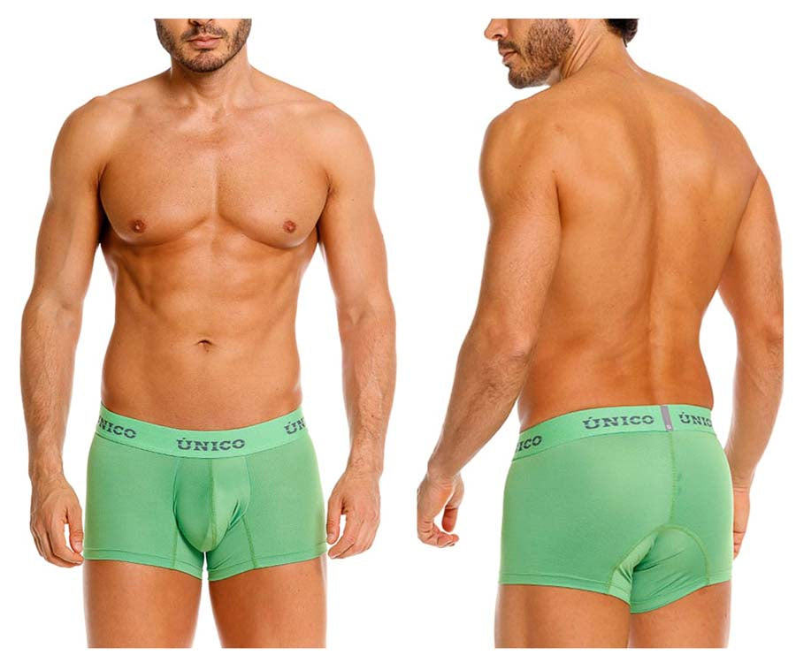 Unico 26020100119 Frog Mens Clean & Minimal Trunks Green Plus Sizes