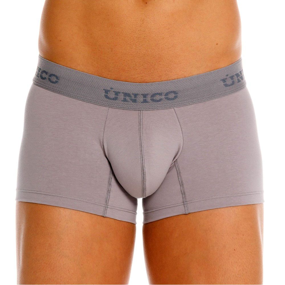 Unico 26020100120 Ruano Mens Effortlessly Sexy Trunks Gray Plus Sizes