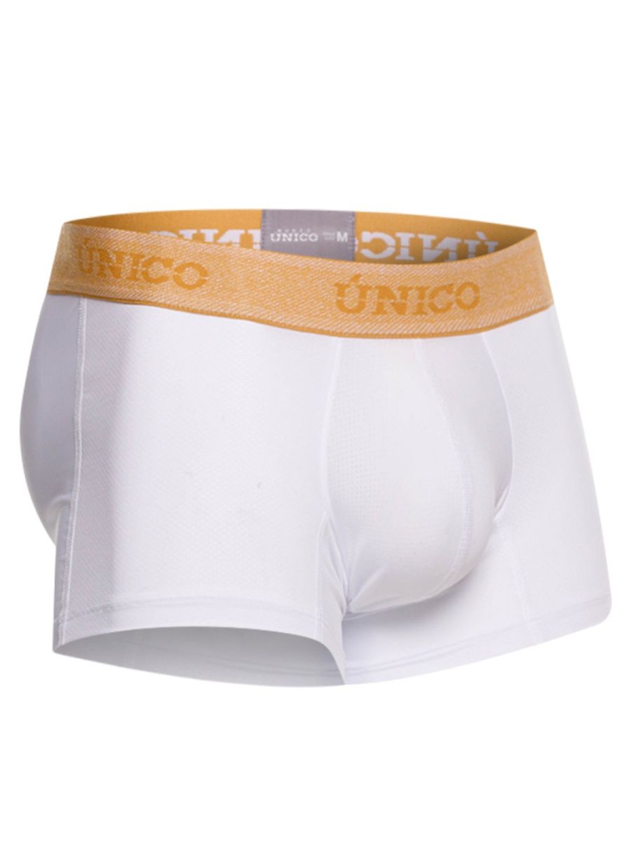 Unico 26040100125 Amber Trunks - Premium Athletic Fit White Plus Sizes