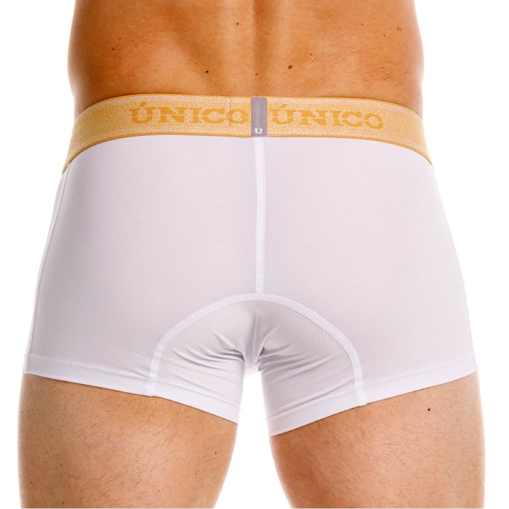 Unico 26040100125 Amber Trunks - Premium Athletic Fit White Plus Sizes