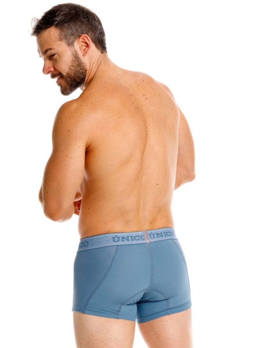 Unico 26040100127 Classic Trunks - Premium Athletic Comfort Blue Plus Sizes