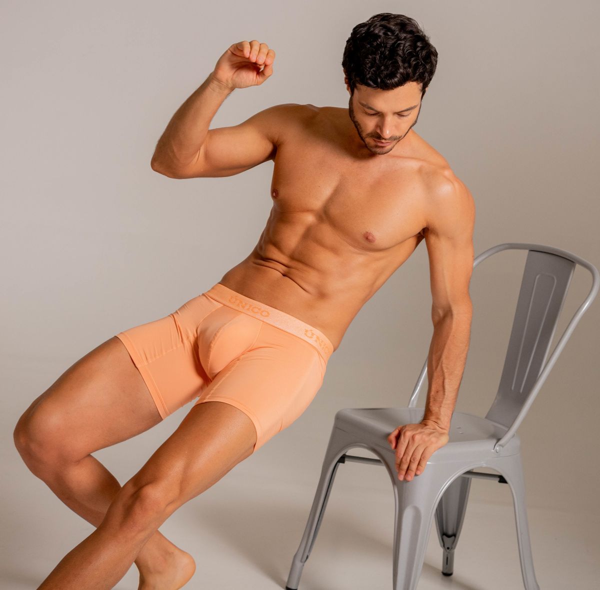 Unico 26040100222 Classic Boxer Briefs - Essential Comfort Apricot Plus Sizes