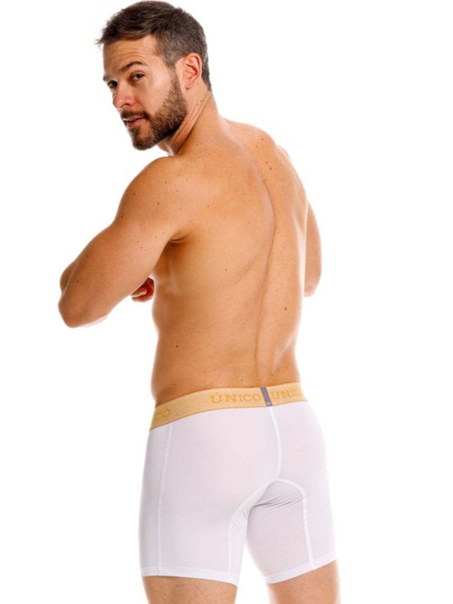 Unico 26040100225 Amber Boxer Briefs - Premium Comfort and Sophistication White Plus Sizes