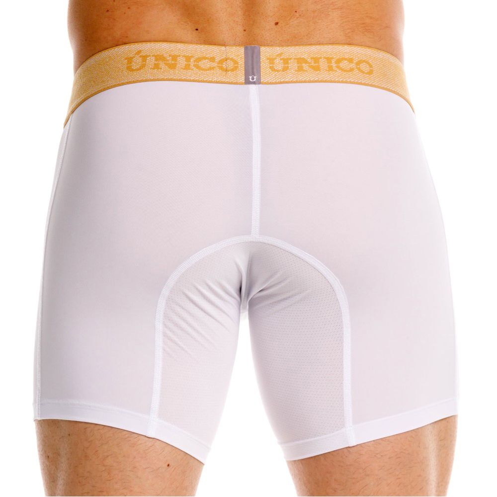Unico 26040100225 Amber Boxer Briefs - Premium Comfort and Sophistication White Plus Sizes