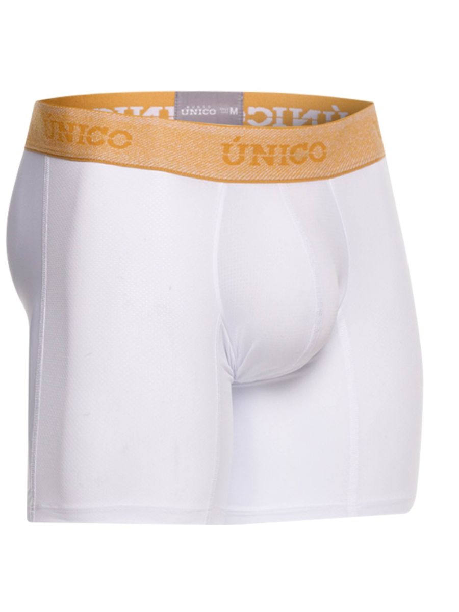 Unico 26040100225 Amber Boxer Briefs - Premium Comfort and Sophistication White Plus Sizes
