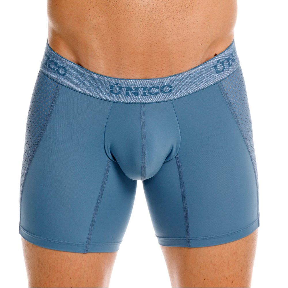 Unico 26040100227 Classic Boxer Briefs - Premium Comfort and Fit Blue Plus Sizes