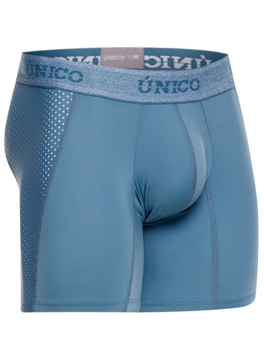Unico 26040100227 Classic Boxer Briefs - Premium Comfort and Fit Blue Plus Sizes