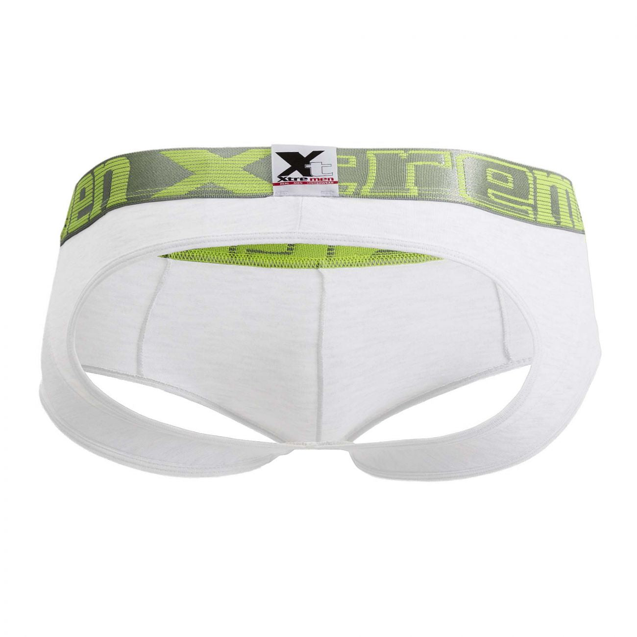 Xtremen 91032 Butt lifter Jockstrap White-Silver