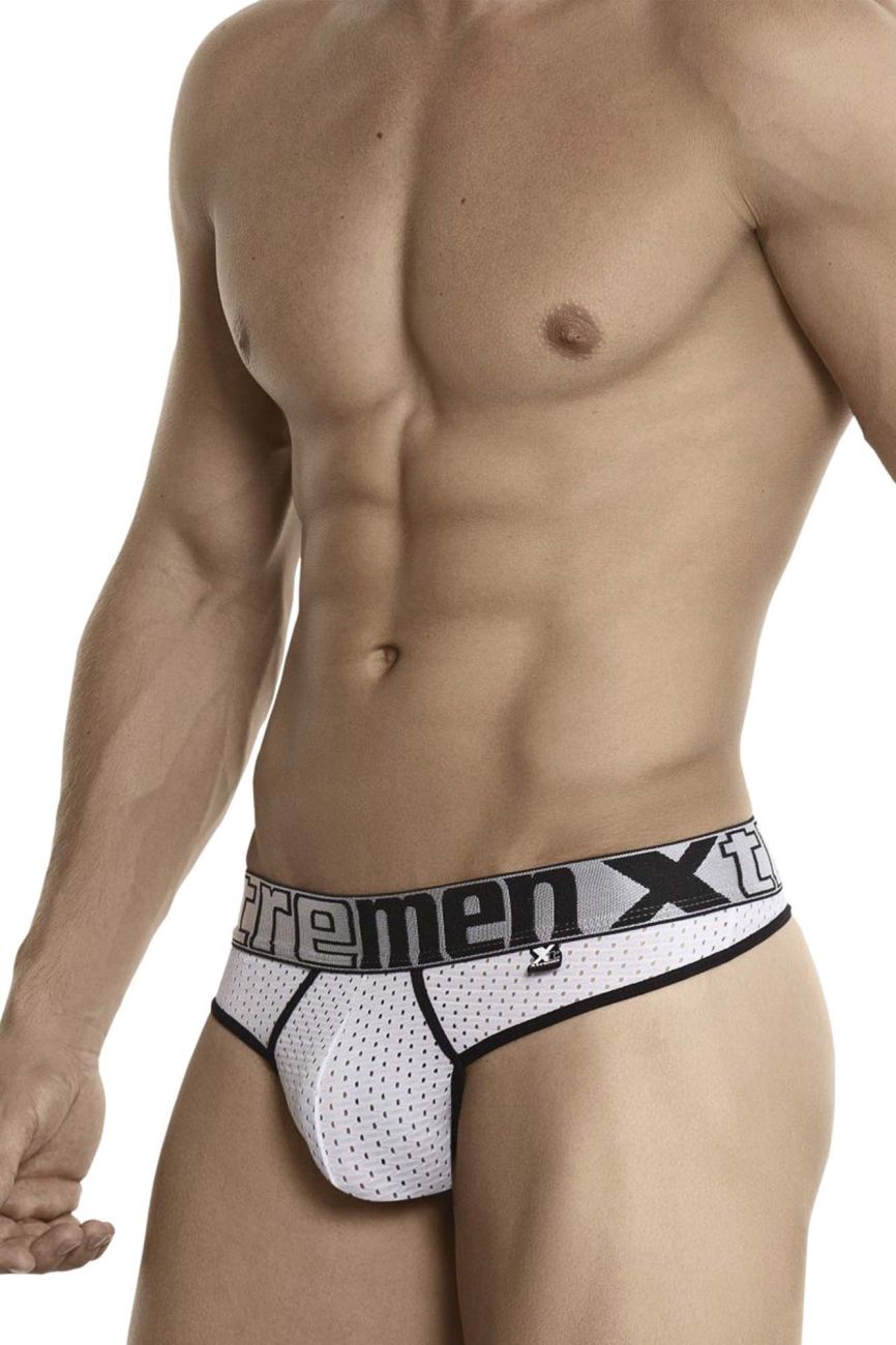 Xtremen 91036-3 3PK Thongs Black-White-Gray