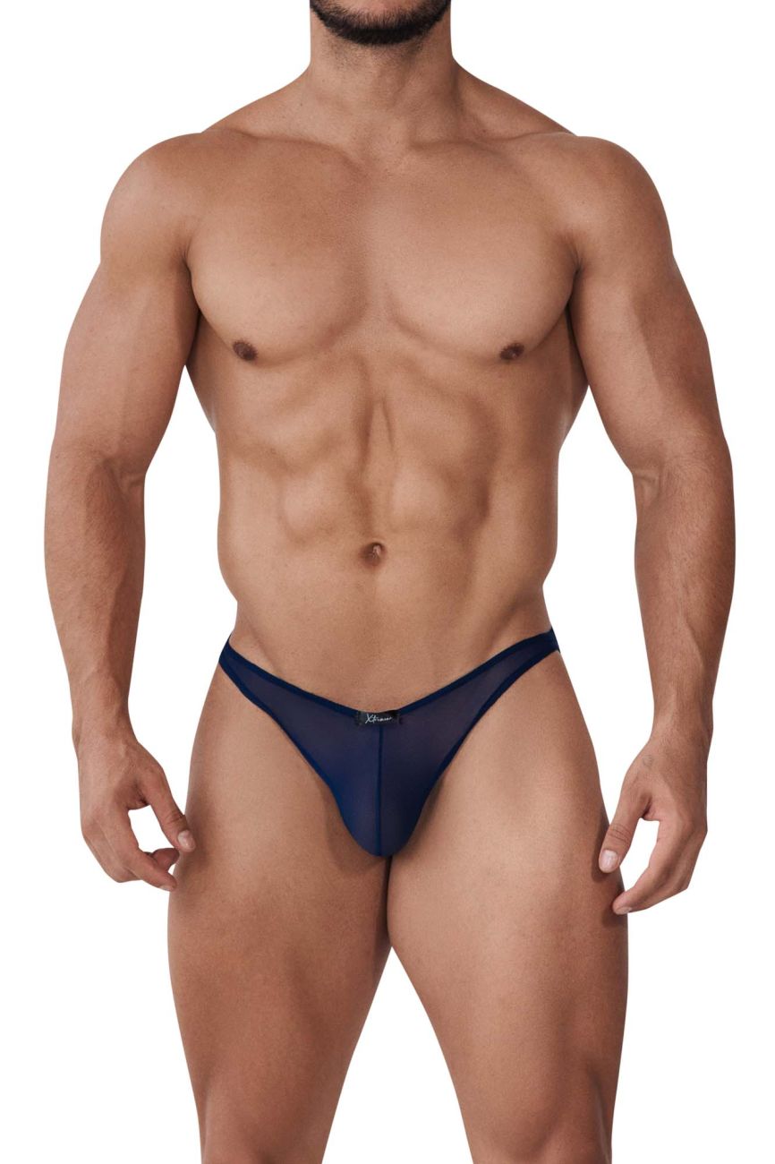 Xtremen 91153 Tulle mesh Jockstrap Navy