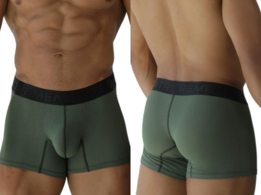 Xtremen 91251 Xtremen Mens Micro-Perforated High Performance Boxer Bri